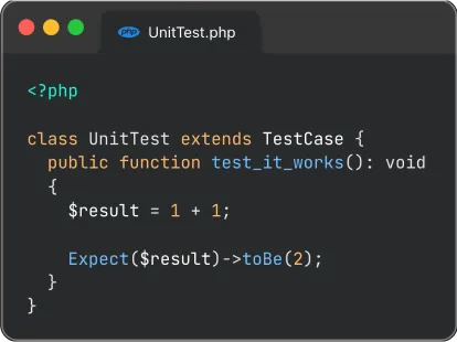 An example PHPUnit test that uses the Phluent assertion library